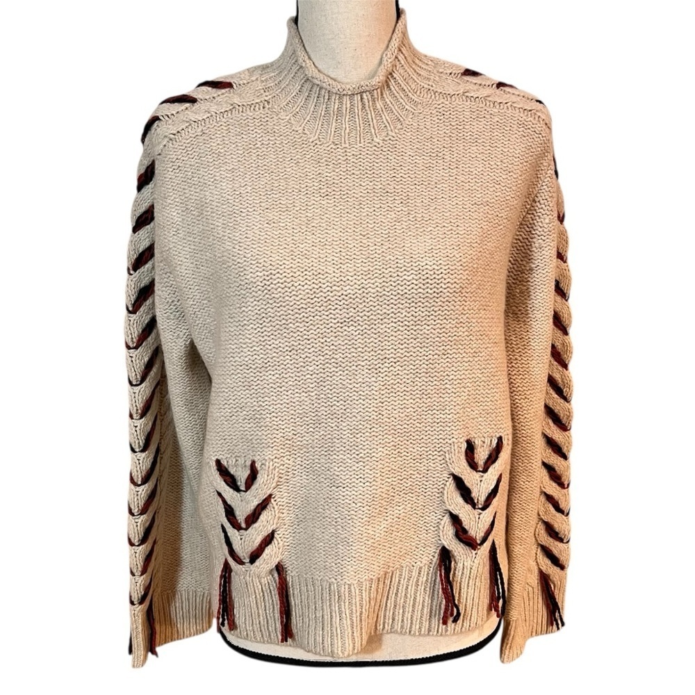 Jigsaw Braided Cable Sweater Sz-XS